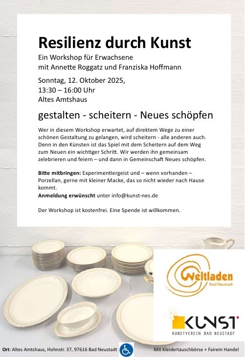 Resilienz durch Kunst - Ein Workshop für Erwachsene - 13:30 - 16:00 Uhr